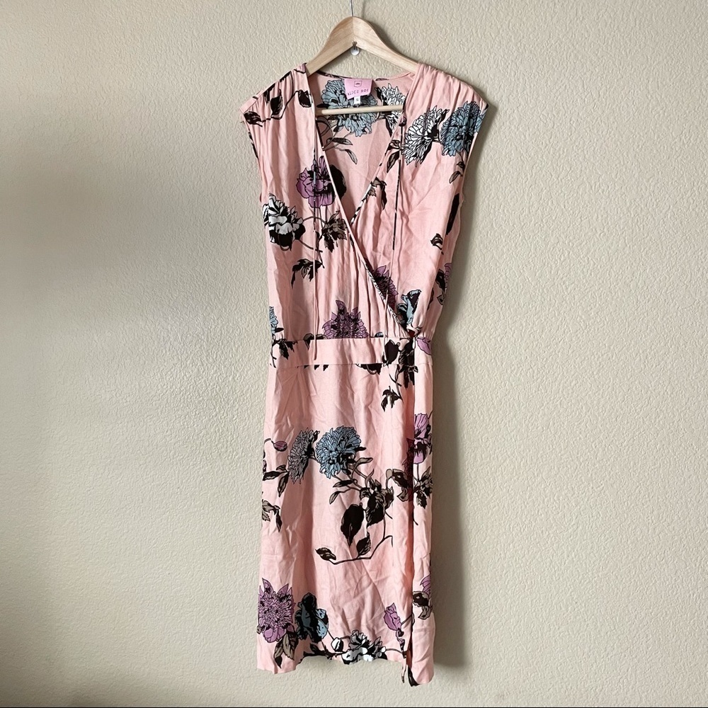Alice Roi floral wrap Dress